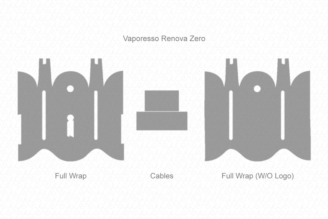 Vaporesso Renova Zero Full Wrap Skin Vector CutFile Template