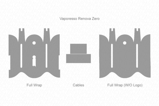 Vaporesso Renova Zero Full Wrap Skin Vector CutFile Template