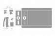 Wacom Intuos Pro Medium Pen Tablet Full Wrap Skin Vector CutFile Template