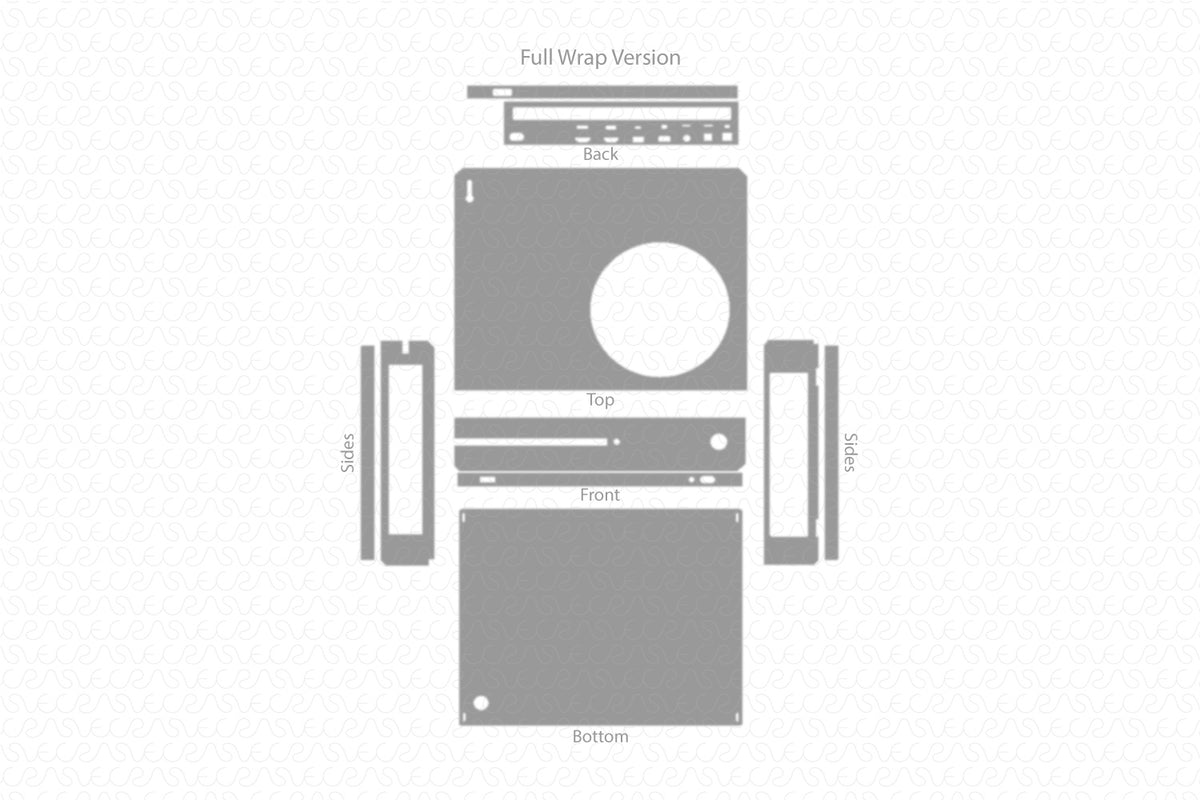 Microsoft Xbox 360 Slim Console Decal Vinyl Design Template — VecRas