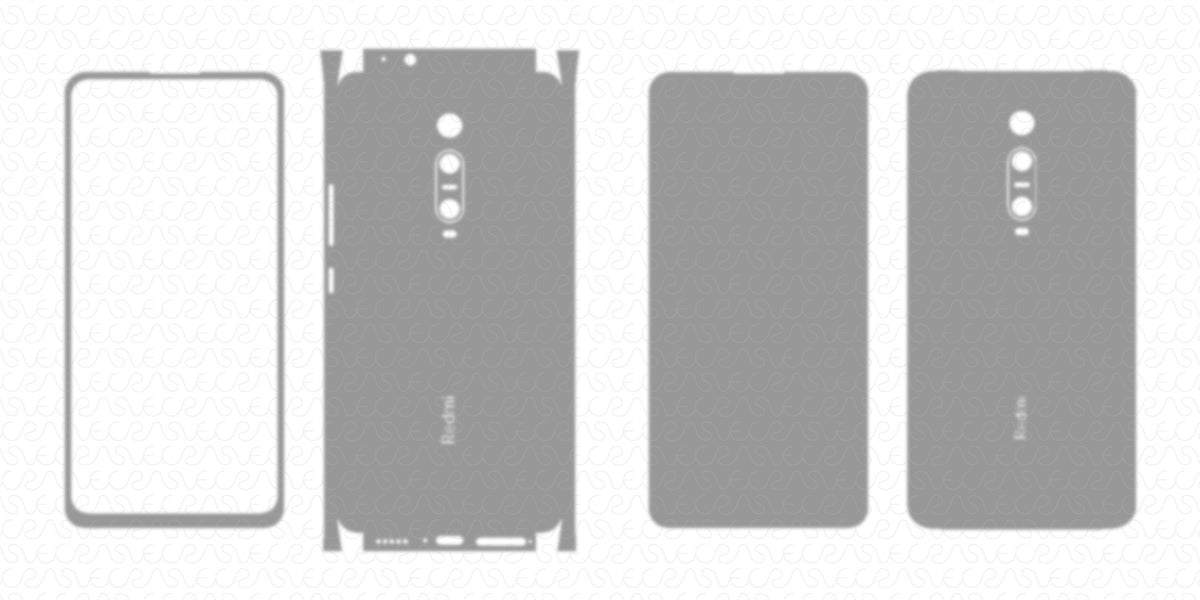 Xiaomi K20 Pro (2019) Skin Template Vector — VecRas