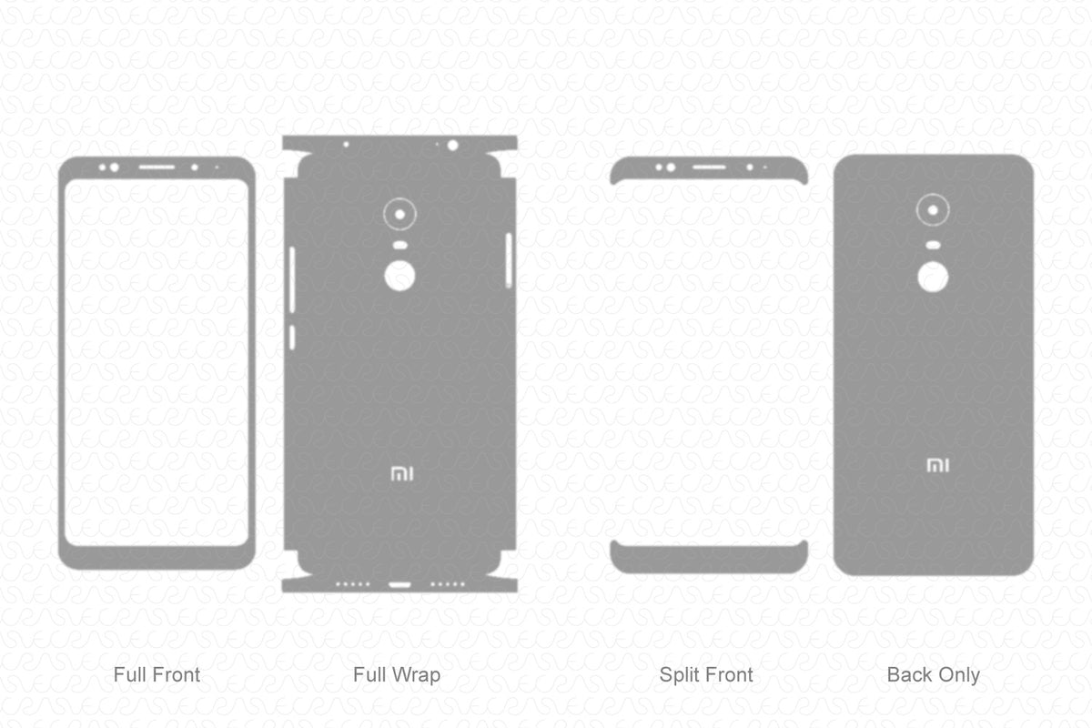 Redmi Note 5 (2018) Skin Template Vector — VecRas