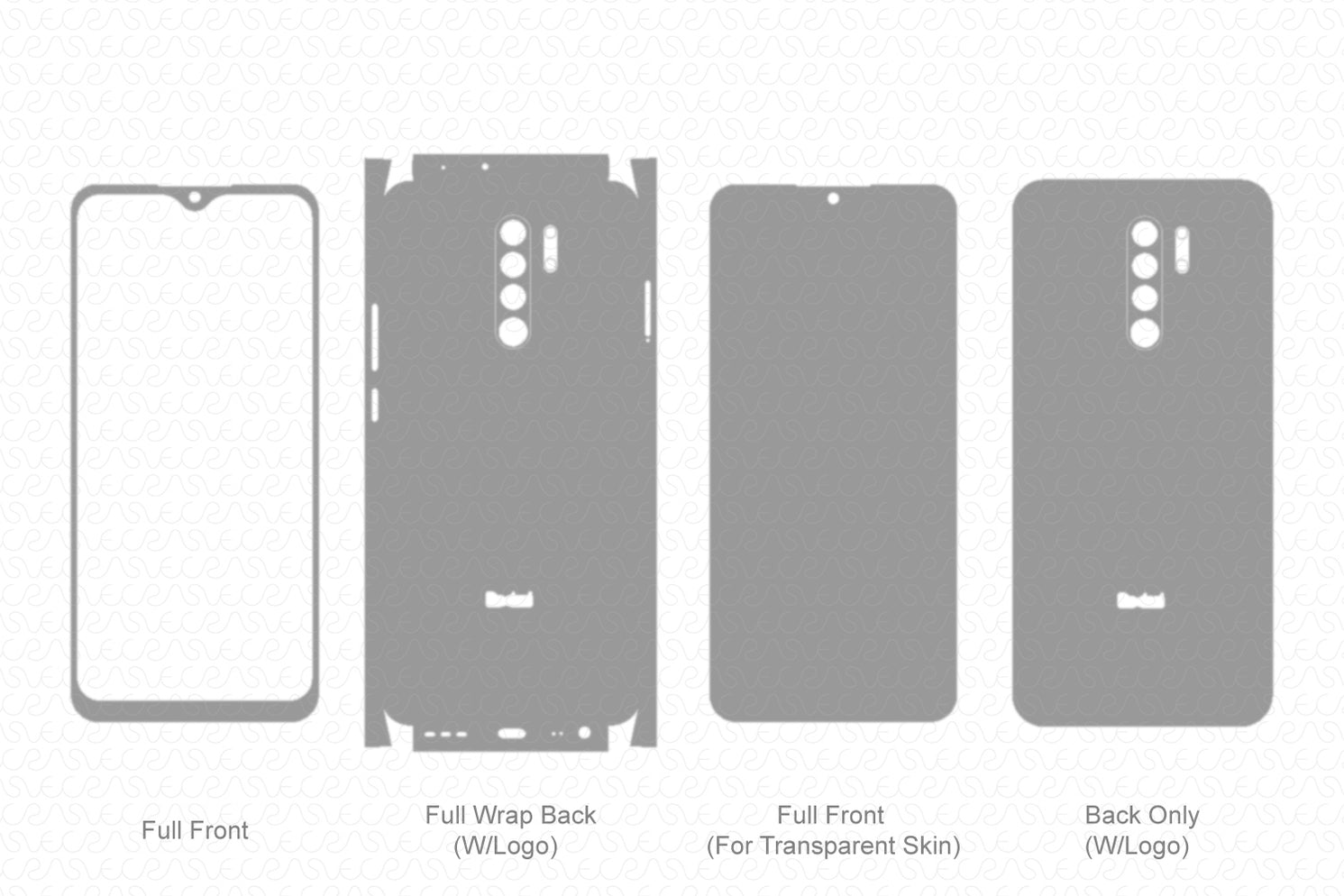 Redmi 9 Prime Skin Template Vector 2020 — VecRas