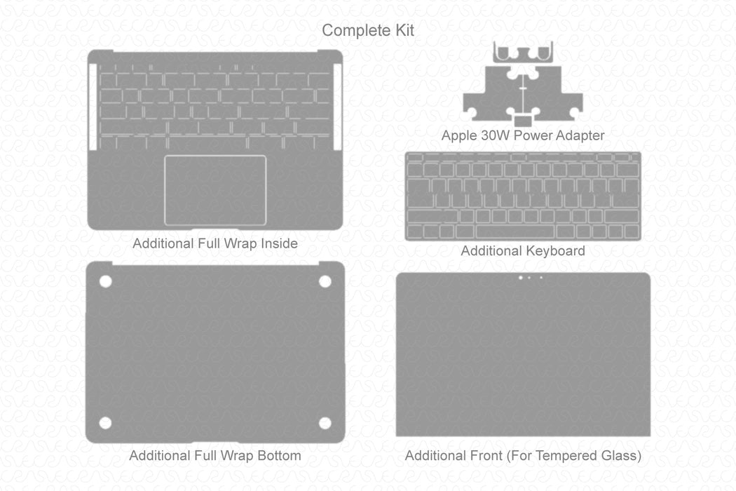 MacBook Air 13”- Retina (2018) Skin Template Cut File