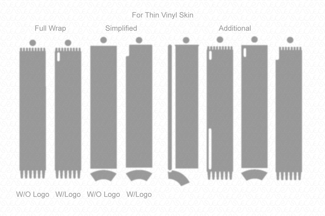 Apple Pencil 2 Full Wrap Skin Vector CutFile Template