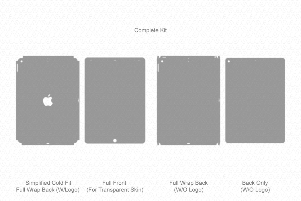 iPad Air 3- 10.5" (2019) Full Wrap Skin Vector CutFile Template