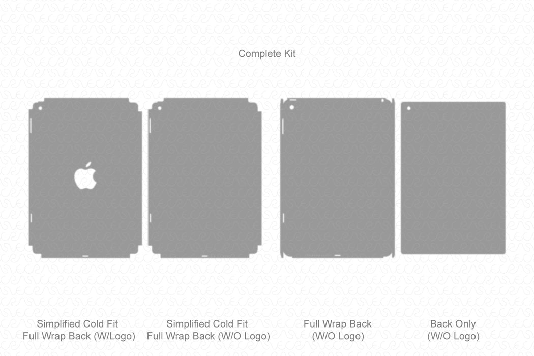 iPad Air 2 (2014) Full Wrap Skin Vector CutFile Template