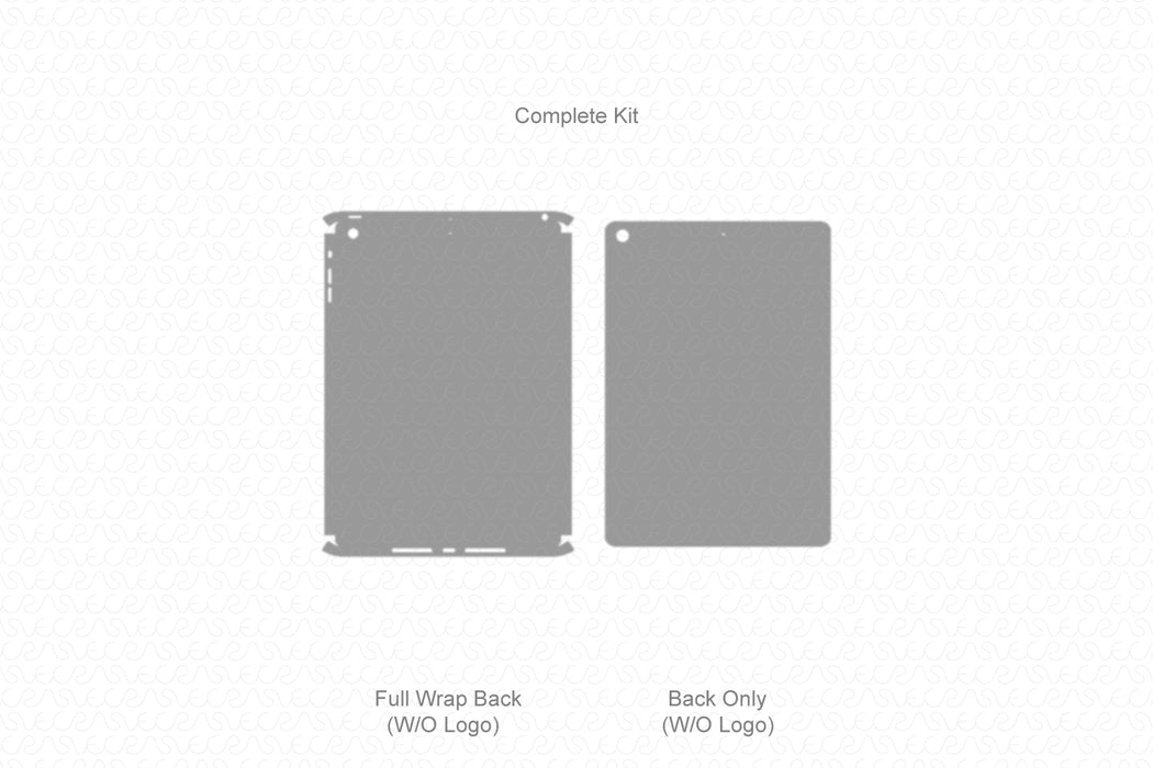 iPad Air Mid (2013) Full Wrap Skin Vector CutFile Template