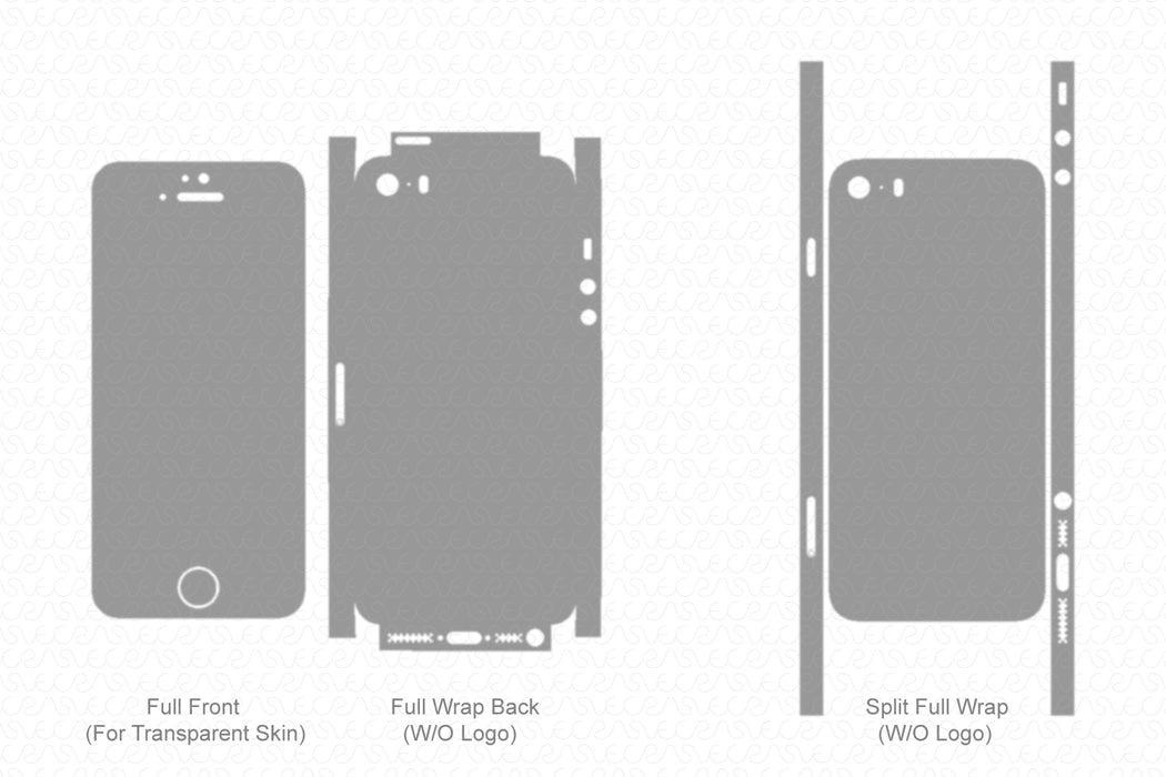 iPhone 5S & SE (2013-2016) Skin CutFile Vector Template Full Wrap SVG — VecRas iPhone 5S & SE (2013-2016) Skin CutFile Vector Template Full Wrap SVG — VecRas