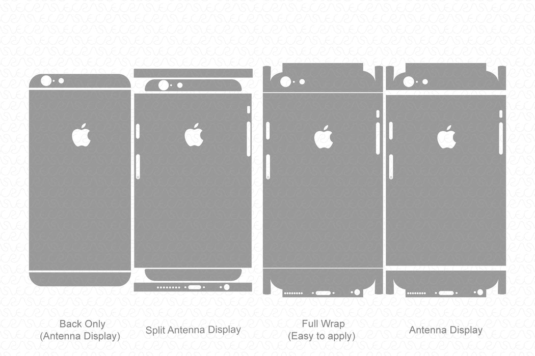 iPhone 6 Plus (2014) Skin CutFile Vector Template Full Wrap SVG — VecRas