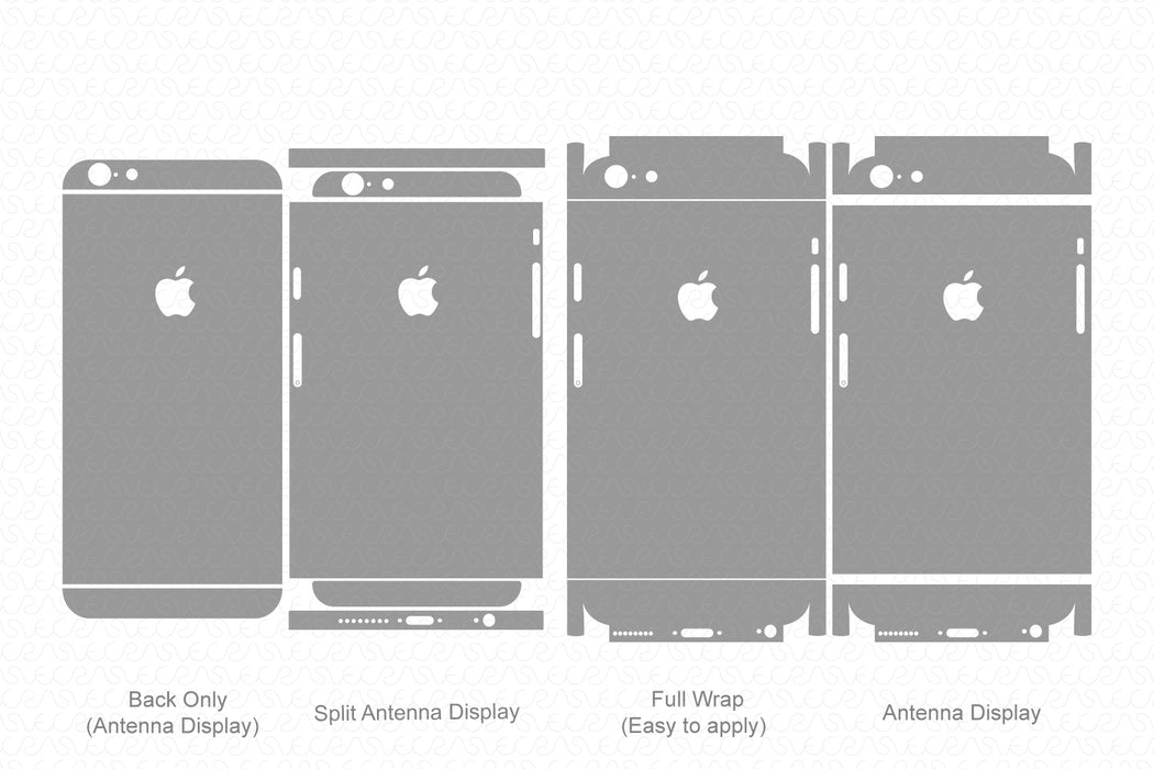 iPhone 6 (2014) Full Wrap Skin Vector CutFile Template