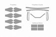 DJI Tello Full Wrap Propellers Skin CutFile template