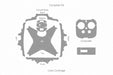 DJI Phantom 4 Full Wrap Easy to Apply Skin CutFile template