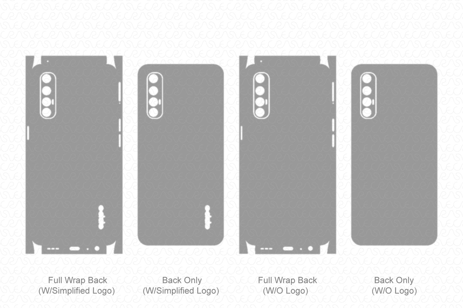 Oppo Reno 3 Pro Skin Template Vector 2020 — Vecras 5652