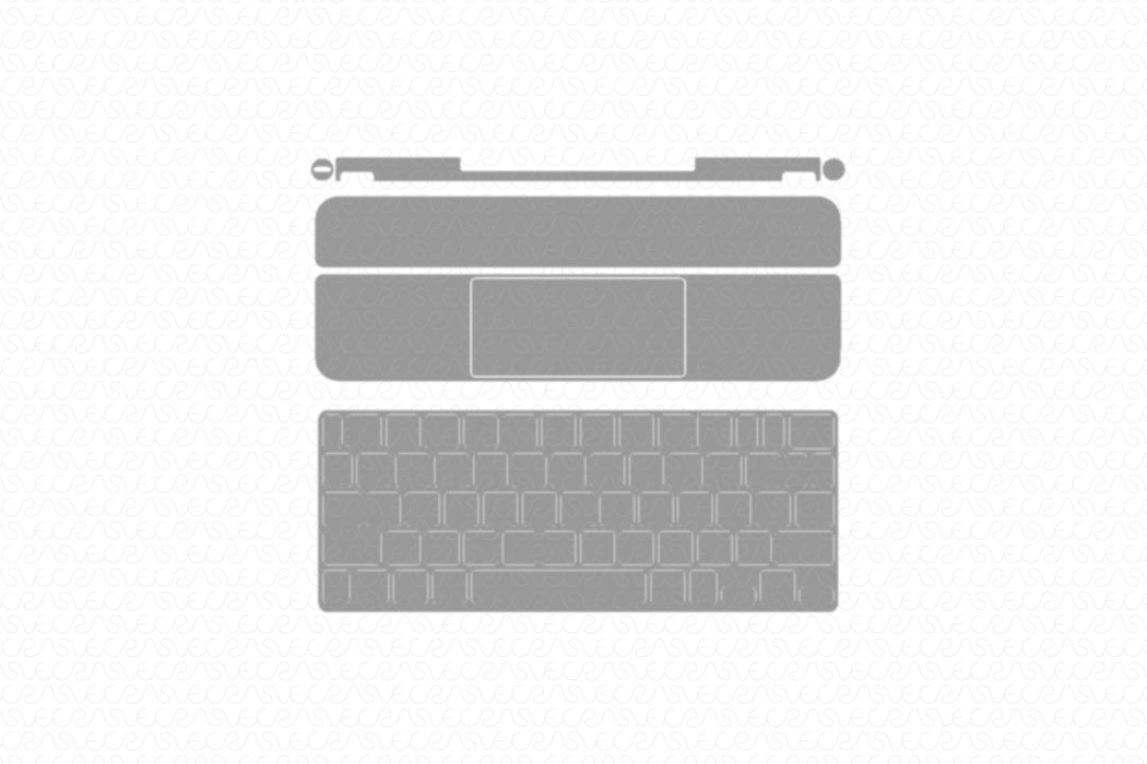 Apple Magic Keyboard for iPad Pro 11-inch Template Vector 2021