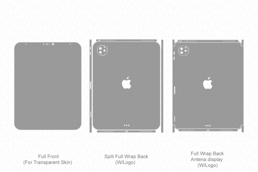 iPad Pro 12.9’’ A2232 Skin Template Cut File 2020
