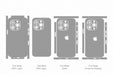 iPhone 13 Pro Full Wrap Skin Vector CutFile Template