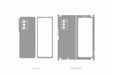 Galaxy Z Fold 2 5G Full Wrap Skin Vector CutFile Template