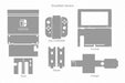 Nintendo Switch Gaming Bundle Full Wrap Skin Vector CutFile Template