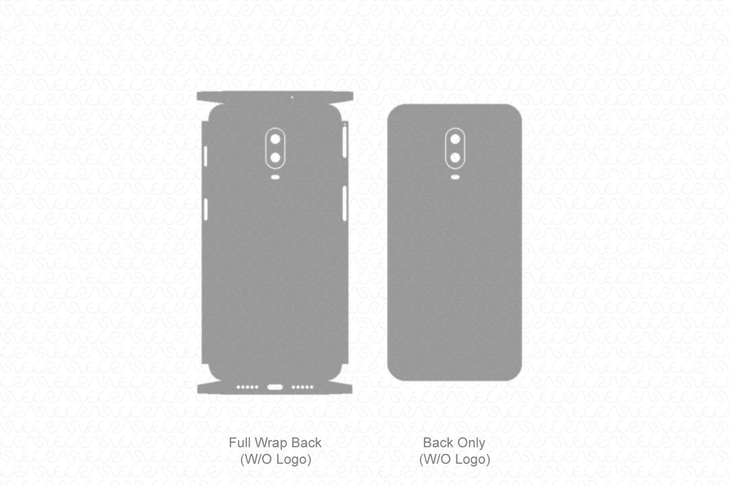 OnePlus 6T (2018) Skin Template Vector
