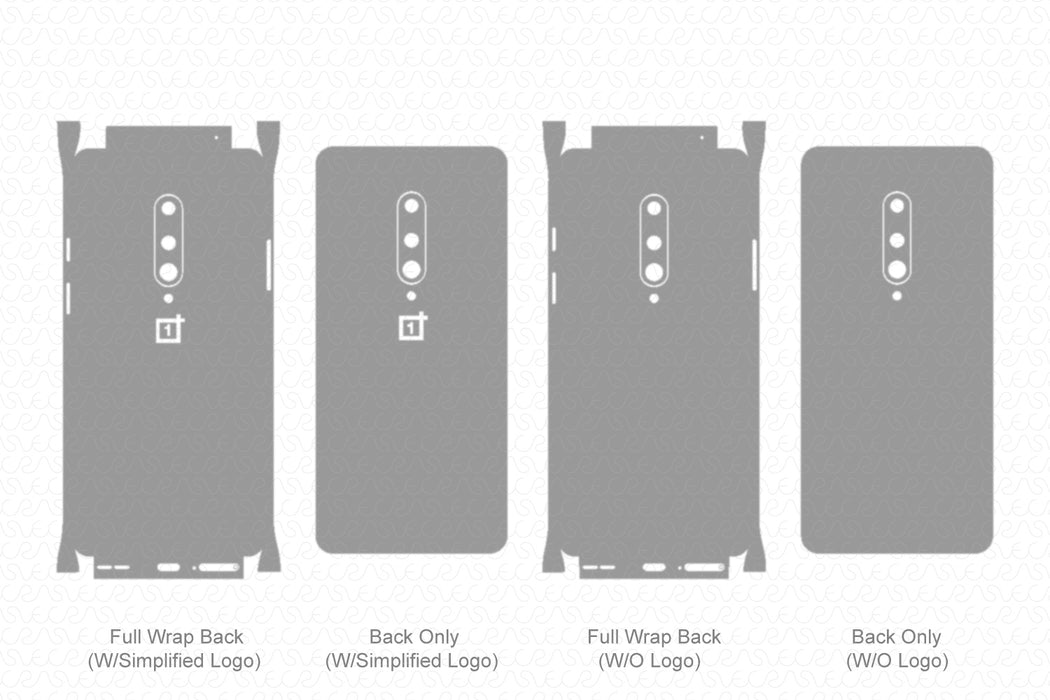 OnePlus 8 (2020) Skin Template Vector