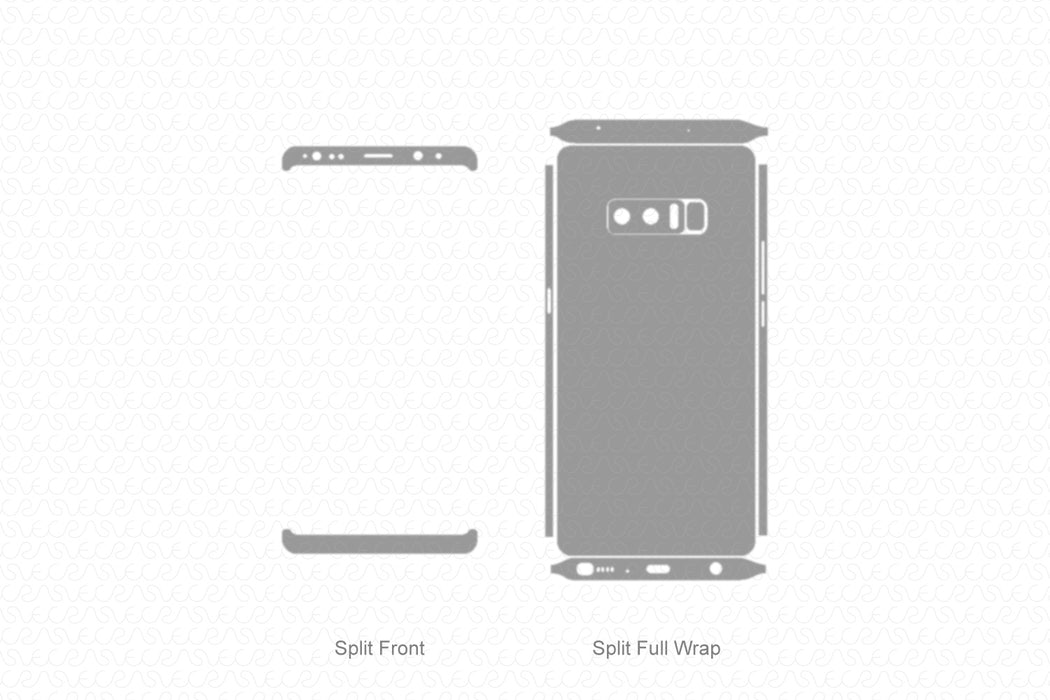 Galaxy Note 8 (2017) Skin Template Vector