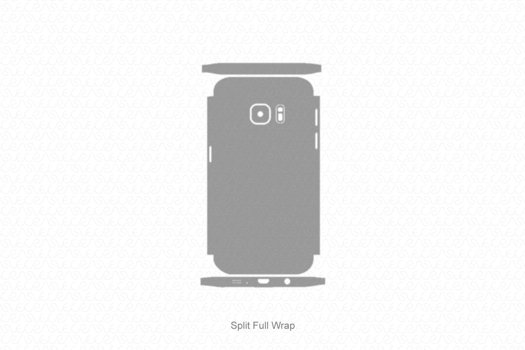 Galaxy S7 Full Wrap Skin Vector CutFile Template