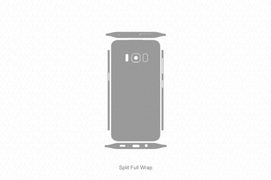 Galaxy S8 Full Wrap Skin Vector CutFile Template