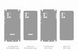 Galaxy A31 Full Wrap Skin Vector CutFile Template