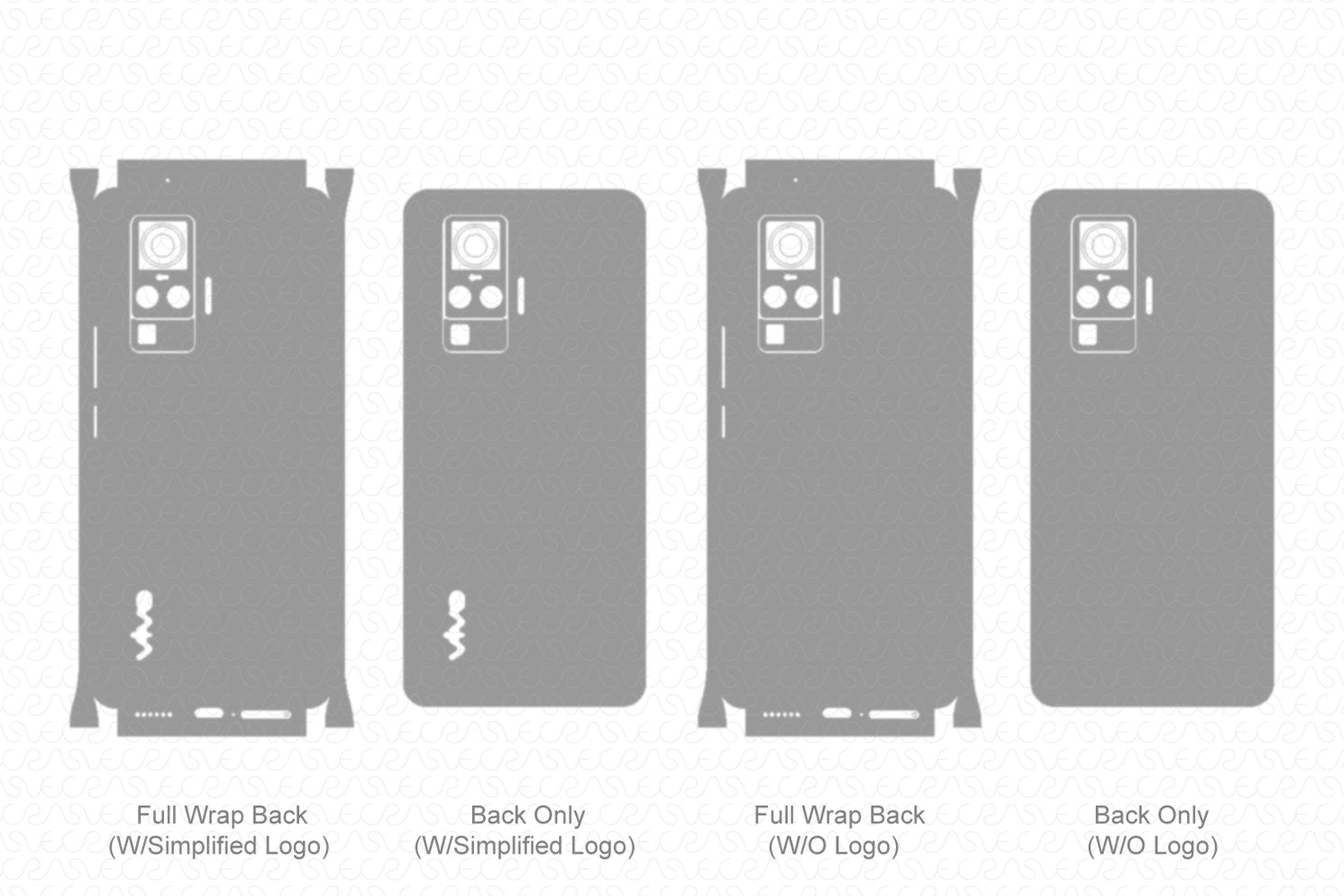 Vivo X50 Pro Skin Template Vector 2020 — VecRas