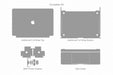 MacBook Pro 16” Touch Bar Full Wrap Skin Vector CutFile Template
