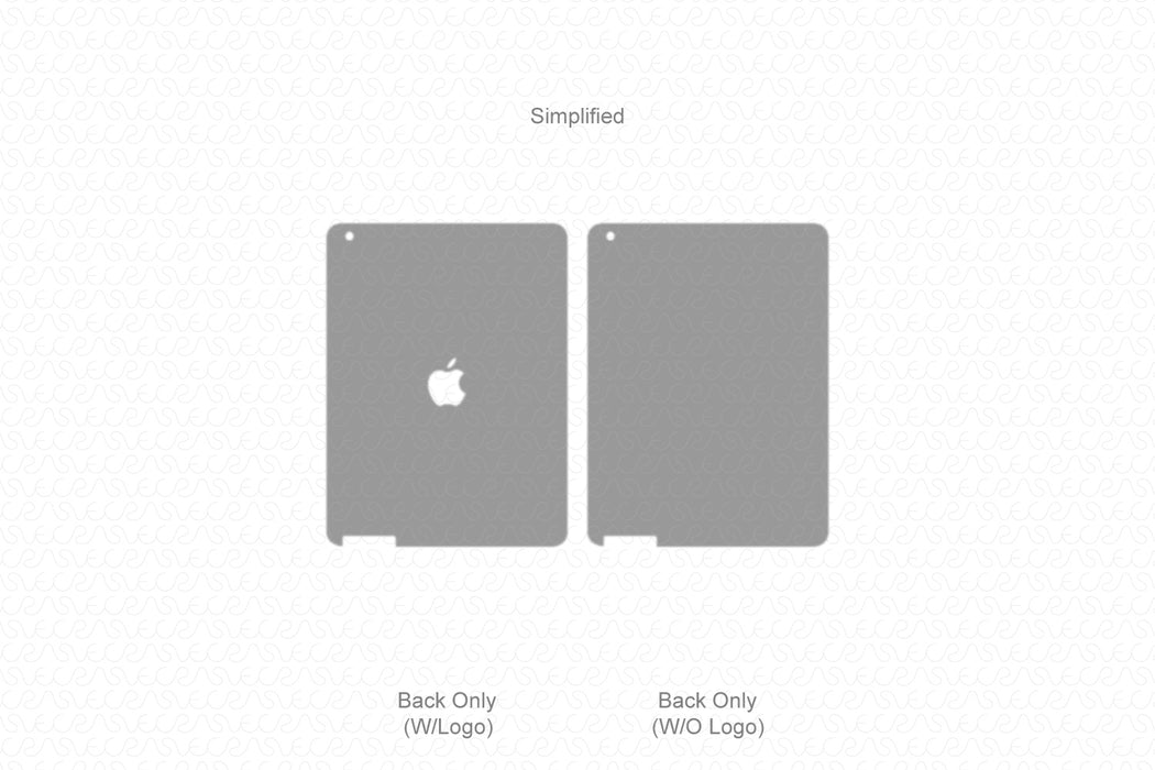 iPad 2 (2011) Skin CutFile Vector Template Full Wrap SVG