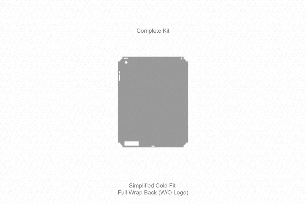 iPad 4 (2012) Full Wrap Skin Vector CutFile Template