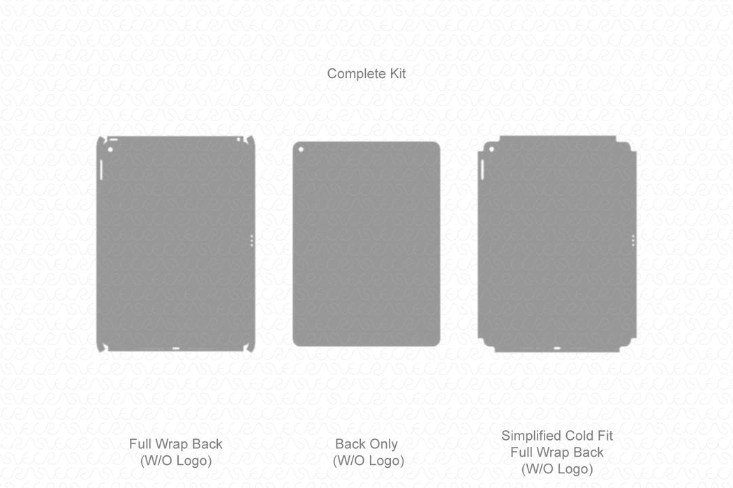 iPad 7 (10.2" WiFi) 2019 Full Wrap Skin Vector CutFile Template