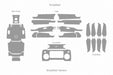 DJI Mavic 2 Pro Easy To Apply Skin CutFile template