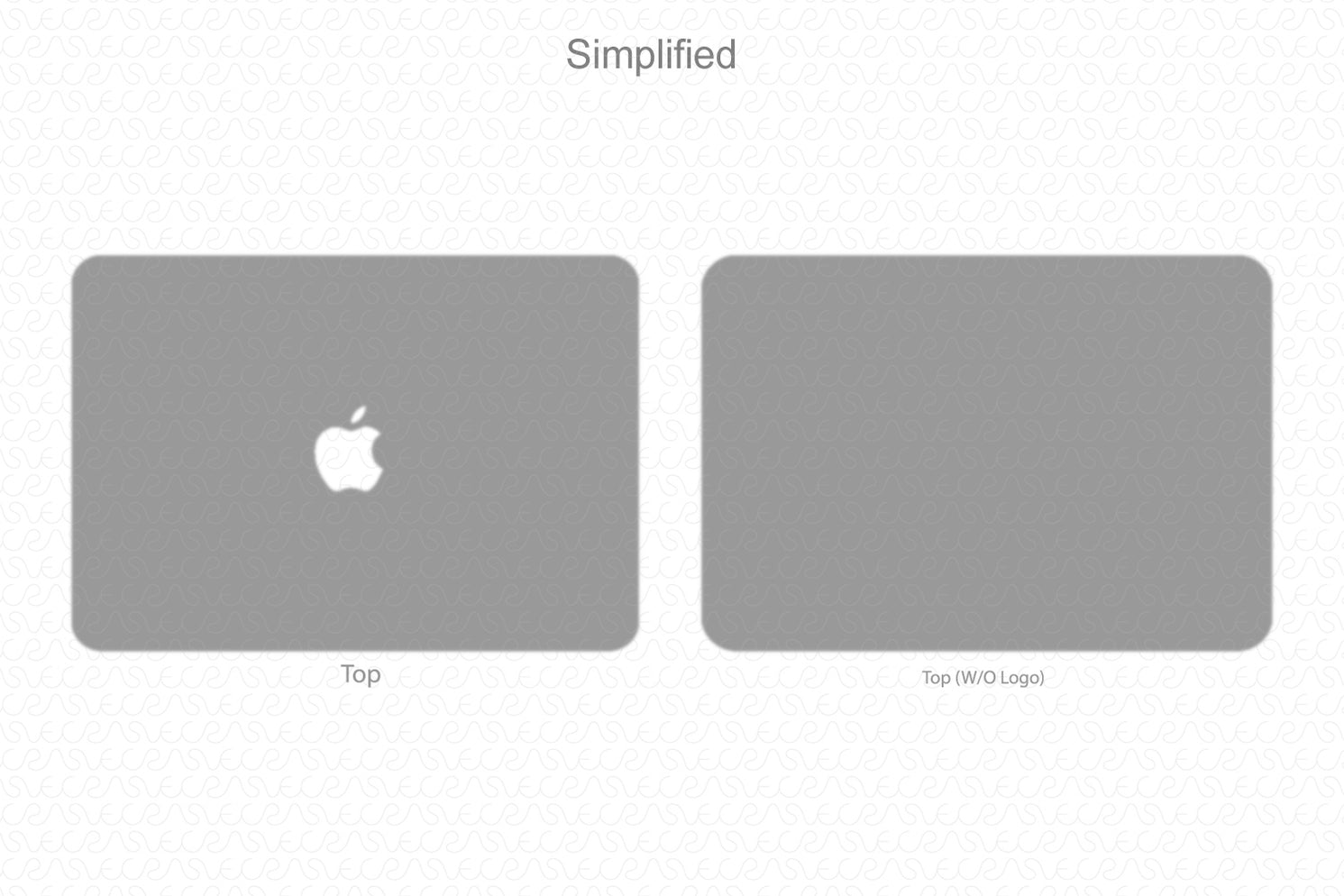 MacBook Air 13 Skin CutFile Vector Template Full Wrap SVG — VecRas