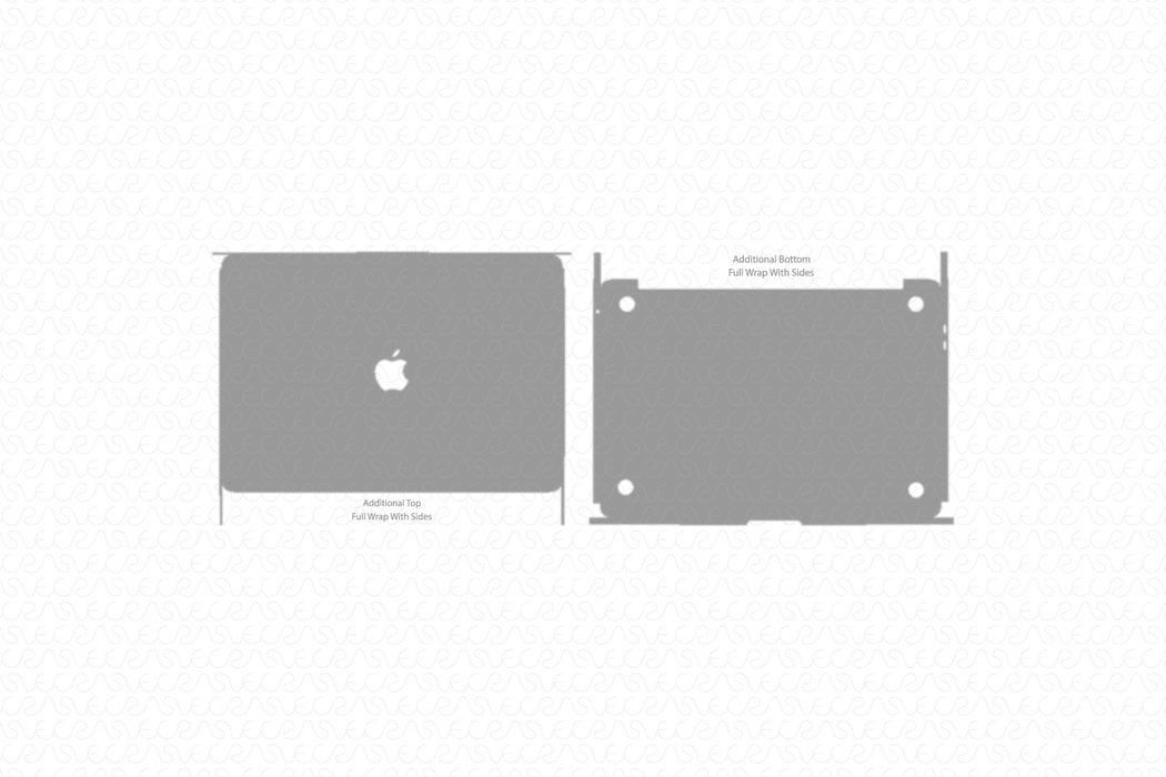 MacBook Pro 13 M1 Full Wrap Skin Vector CutFile Template