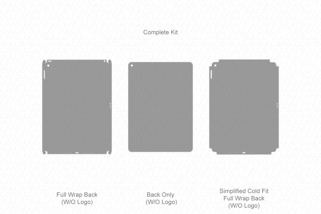 iPad 10.2 Gen 8 Wi-Fi Full Wrap Skin Vector CutFile Template