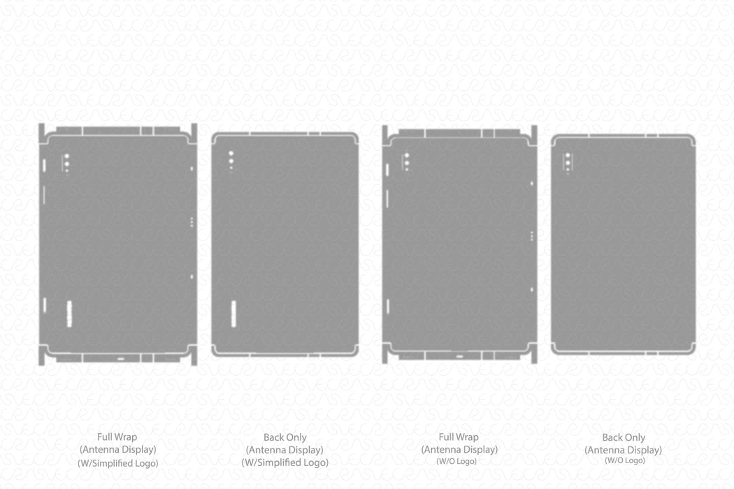 Galaxy Tab S7 Full Wrap Skin Vector CutFile Template