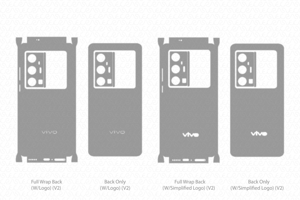Vivo X70 Pro Plus Skin Template Vector 2021