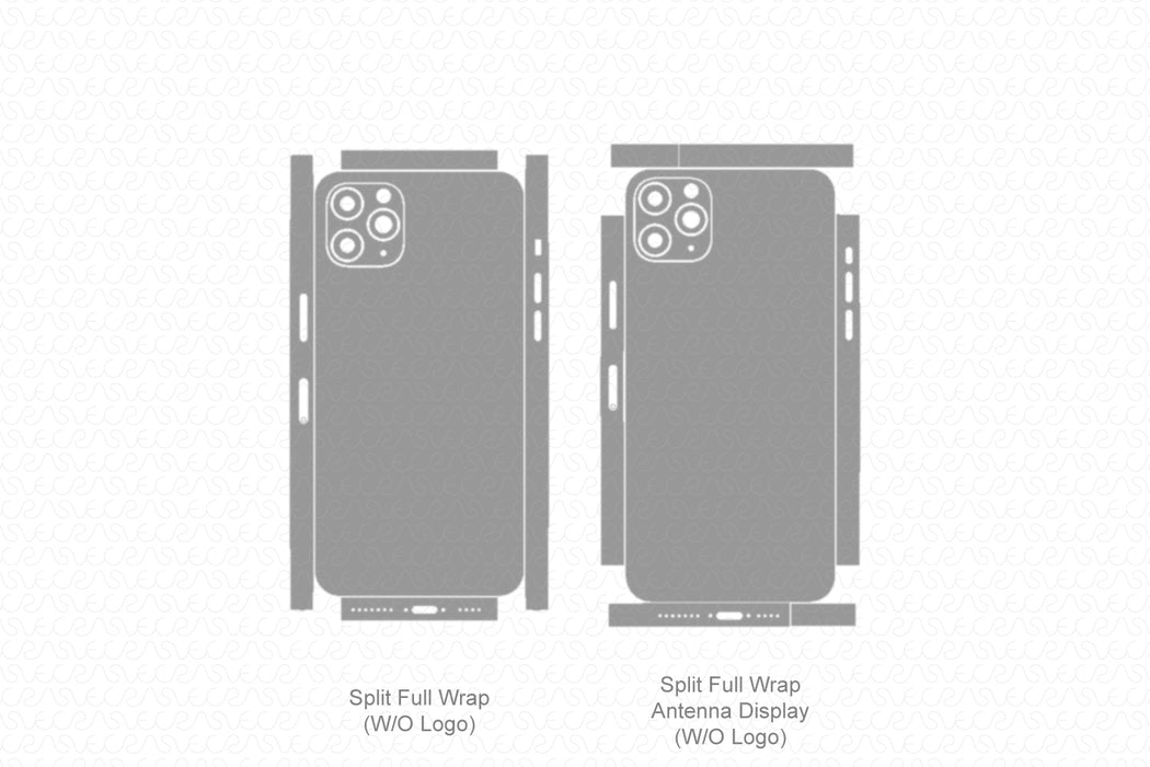 iPhone 11 Pro Max (2019) Skin Template VectoriPhone 11 Pro Max Full Wrap Skin Vector CutFile Template