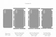 iPhone XS Full Wrap Skin Vector CutFile Template