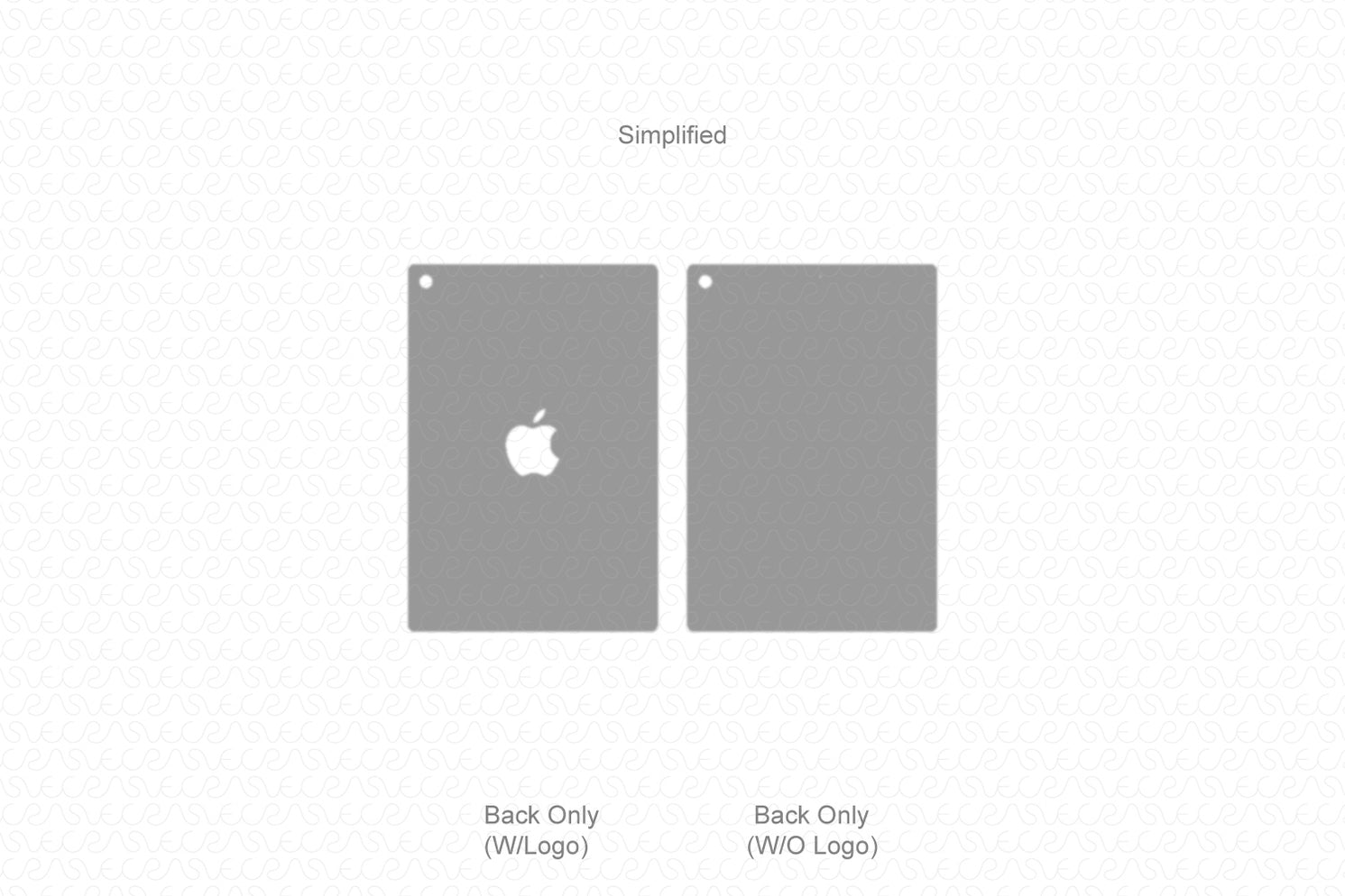 Ipad Mini Back Sticker Layout iPad Mini 2 (2013) Vector Cutline Template — VecRas
