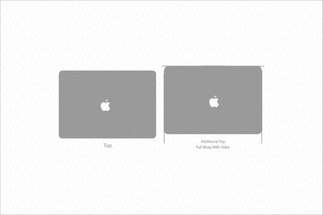 MacBook Pro 13 M1 Full Wrap Skin Vector CutFile Template