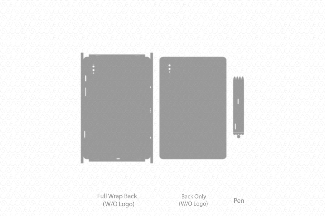 Galaxy Tab S7 Full Wrap Skin Vector CutFile Template