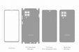 Galaxy F62 Full Wrap Skin Vector CutFile Template