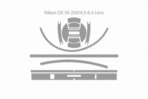 Nikon DX 50-250mm Lens Skin Full Wrap Skin Vector CutFile Template