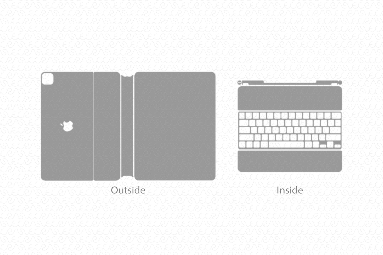 Vinyl Ready Vector Cut File Templates for Computer/iPad Keyboard Skins ...