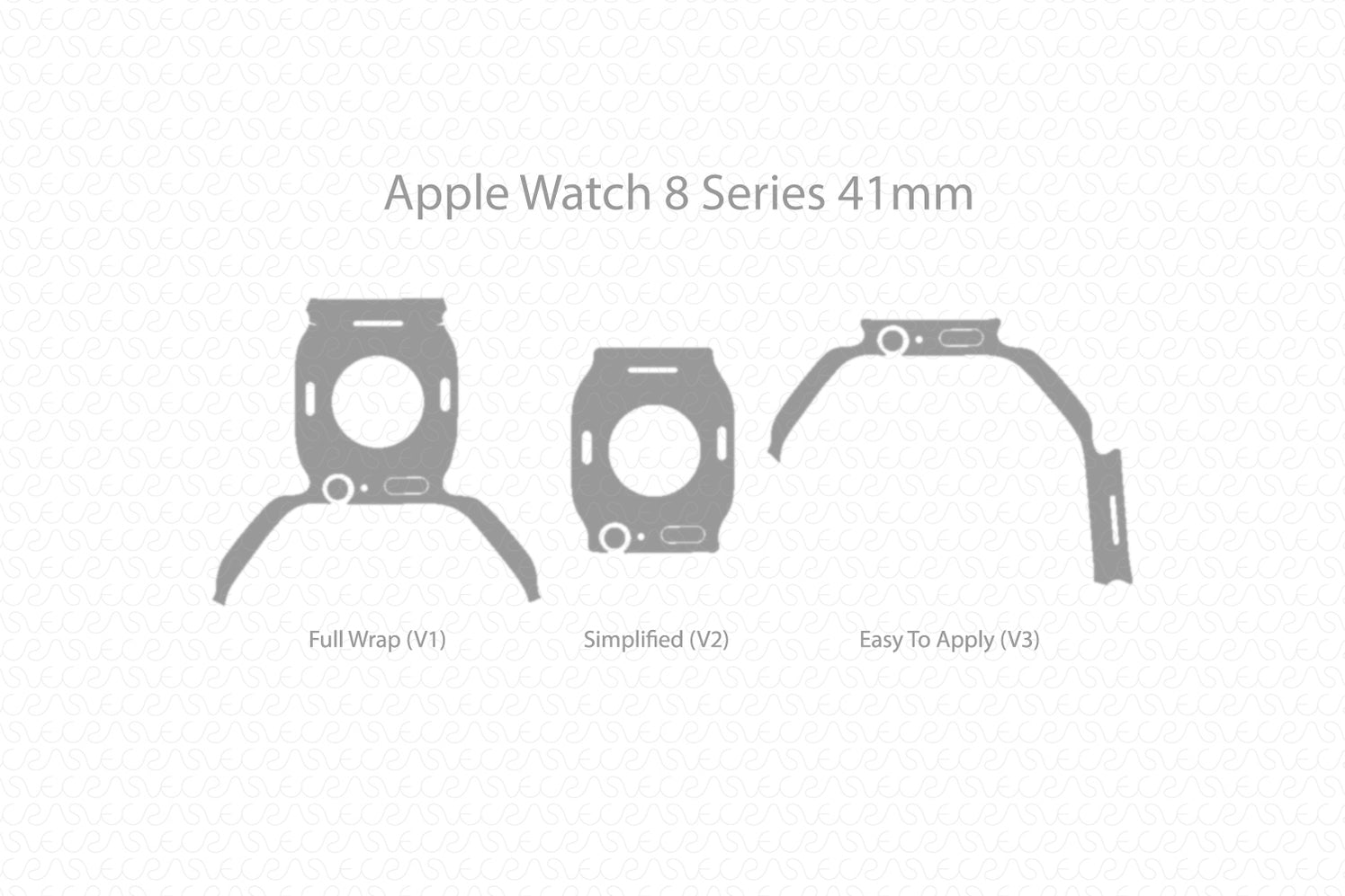 Watch Cut File Vinyl Ready Vector Cut File Templates for Apple Watch / Watch Skins in ...