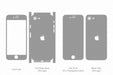iPhone SE Full Wrap Skin Vector CutFile Template
